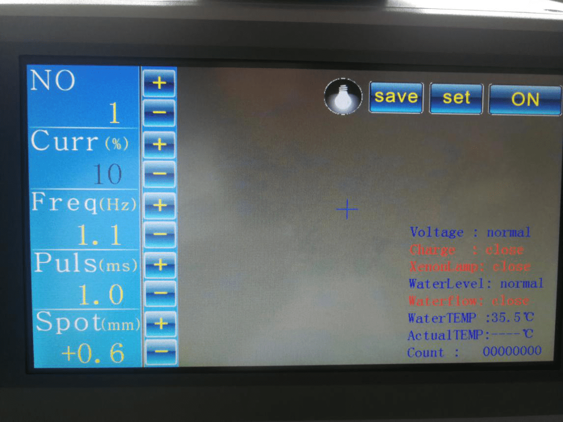 보석 용접 기계를위한 영어 시스템