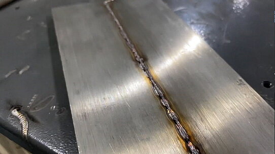 8mm 스테인리스 스틸의 용접 효과 (역)